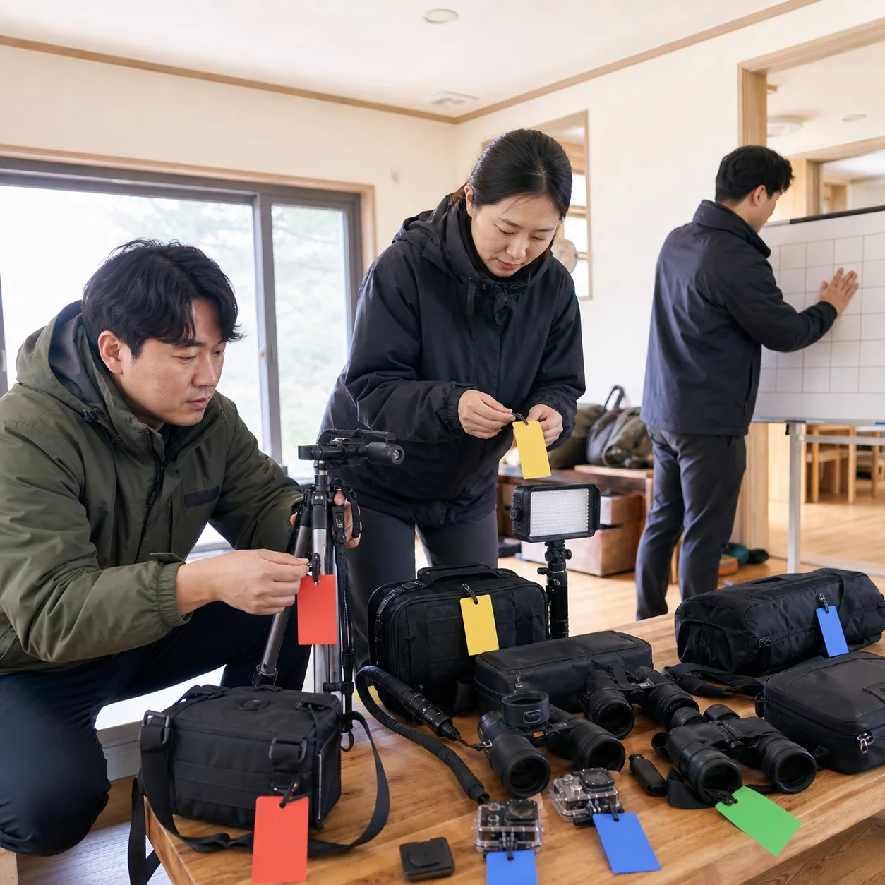 예산 동호회 단체펜션 공용 장비 사용시간과 전달 가이드